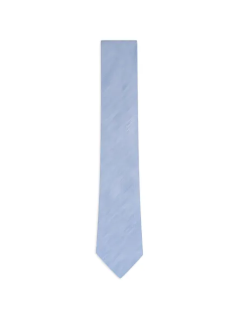 Zegna woven pointed-tip tie Blue Z3E70TA31P8BL3