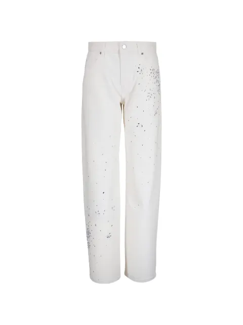 AG Jeans Billie crystal-embellished jeans White FPD1H01OPAL
