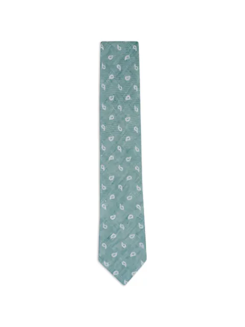 Zegna paisley-pattern tie Green Z3E72TA31P8