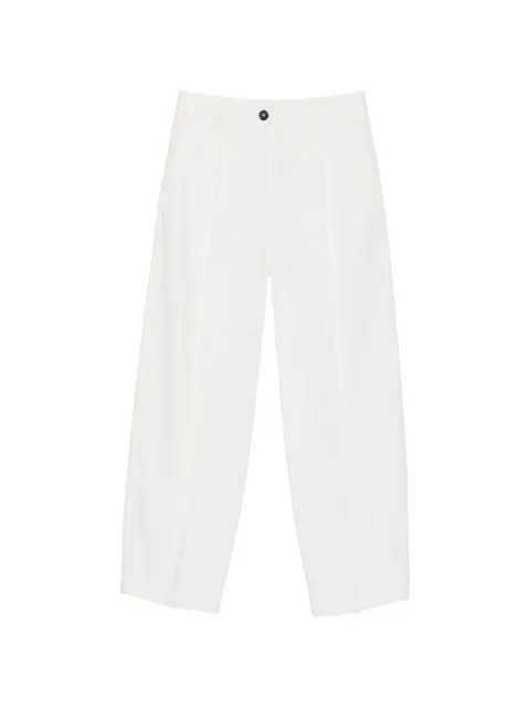 TOTEME pleated wide-leg trousers White 263WRB0417FB0490047