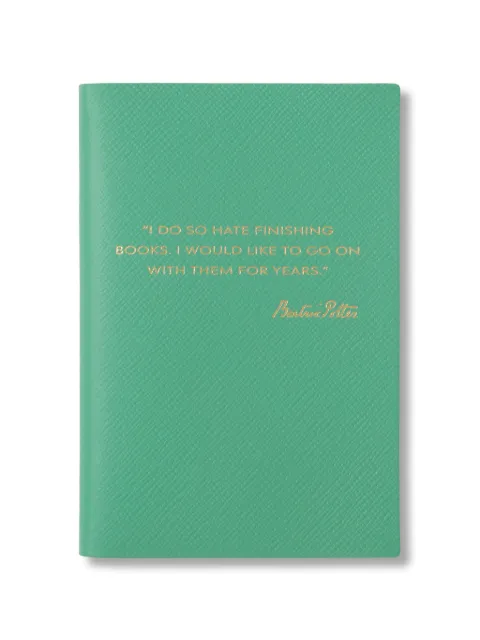 Smythson x Peter Rabbit and Friends Chelsea Panama leather notebook Green 1206273