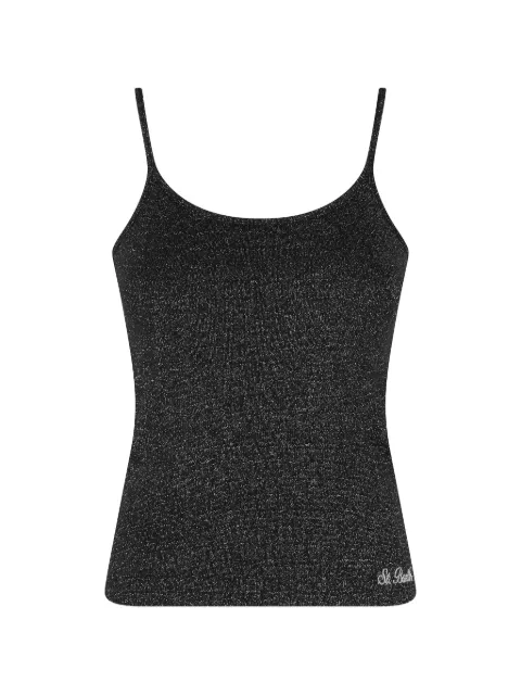 MC2 Saint Barth Zaira lurex-knit top Black ZAIRA
