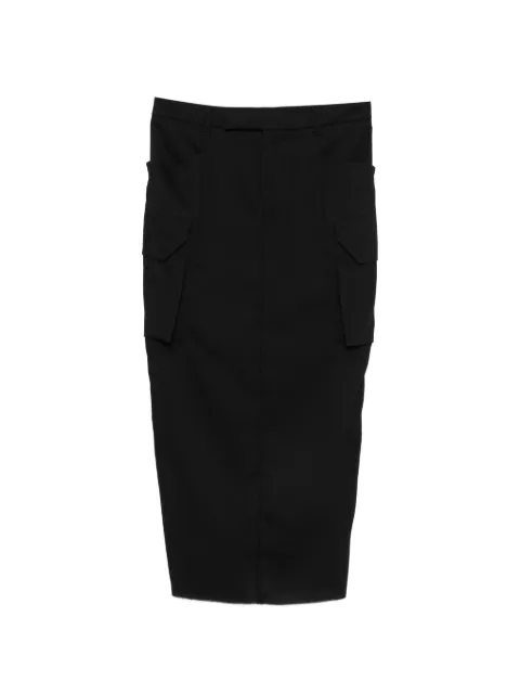 Rick Owens Firbanks cargo maxi skirt Black RP01F6365WT