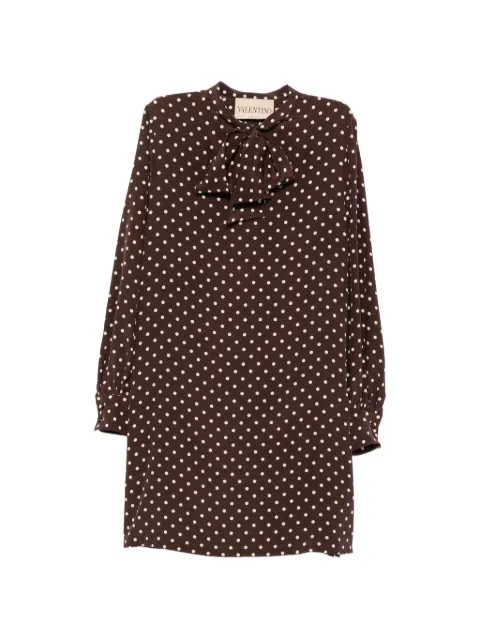 Valentino Garavani polka-dot mini dress Brown 8B3VAJF89DW