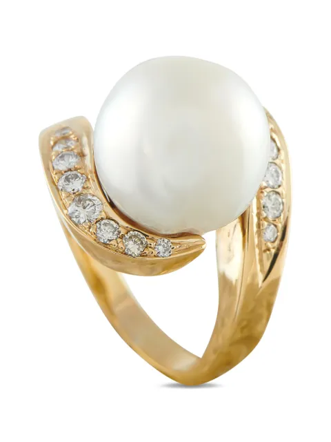 LB Exclusive pearl and diamond ring Gold MF31050126
