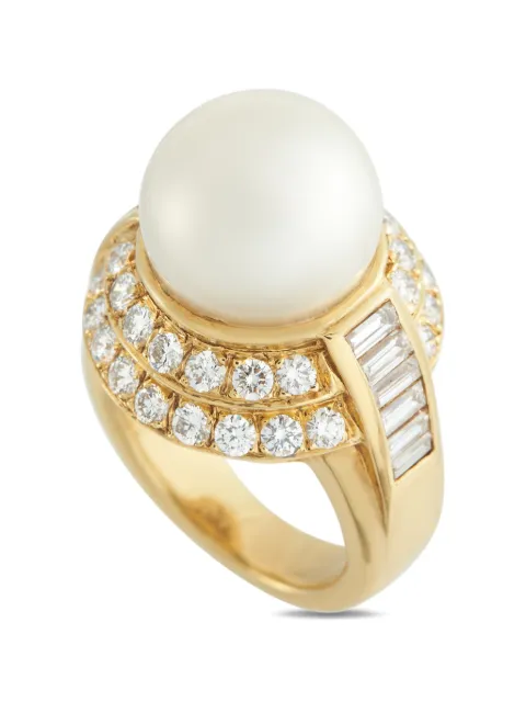 LB Exclusive pearl and diamond ring Gold MF13050126
