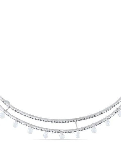 Aaron Basha diamond necklace Silver AB39050126