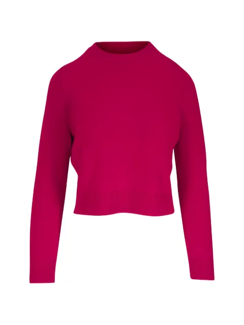Nili Lotan ribbed-trim cropped sweater Red 81143Y001TRR