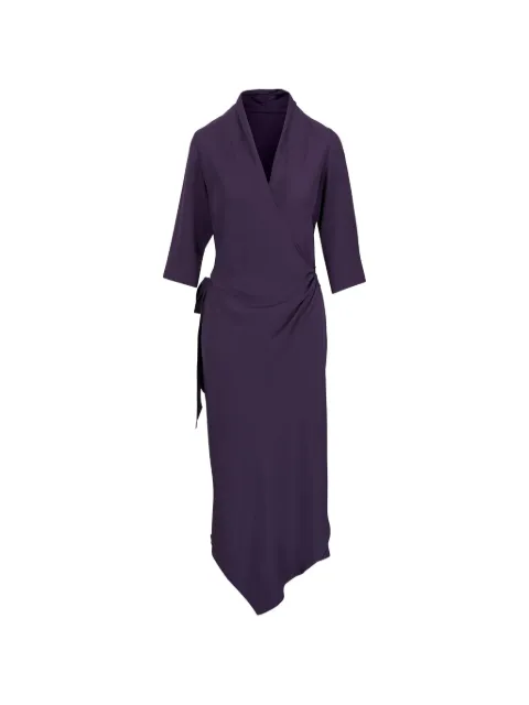 Peter Cohen wrap-style asymmetric dress Purple 4068FP