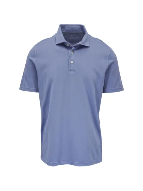 Fedeli short-sleeve polo shirt Blue TUF00110