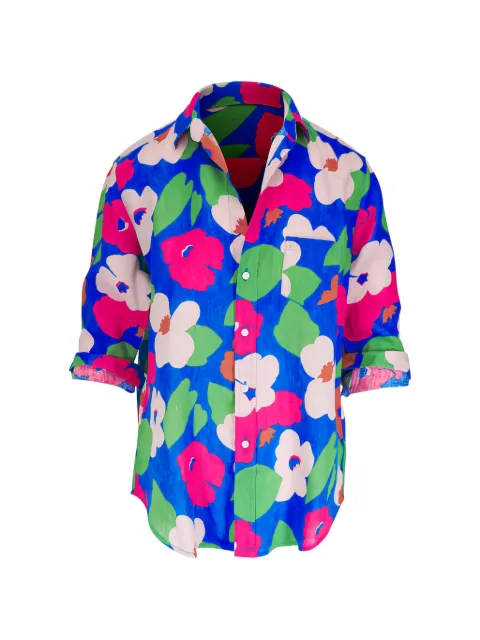 Frank & Eileen floral-print Eileen shirt Blue EILEENFLBB