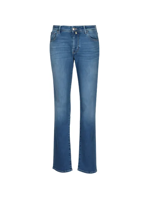 Jacob Cohën Bard faded-effect logo-patch jeans Blue P3621V1200D