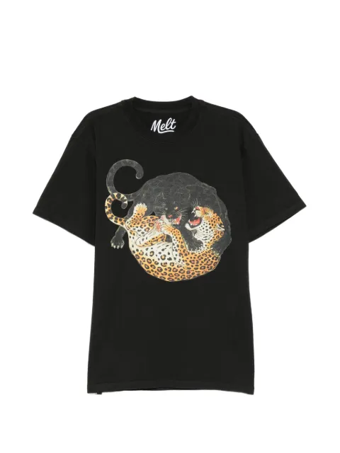 Melt graphic-print T-shirt Black MS5360