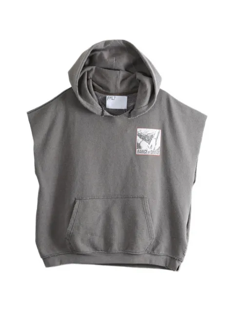 Paly Dr. Blue sleeveless hoodie Grey 4U013Q1010