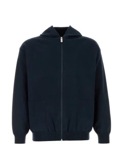 Herno Laminar zip-up hoodie Blue MC00018UL72132