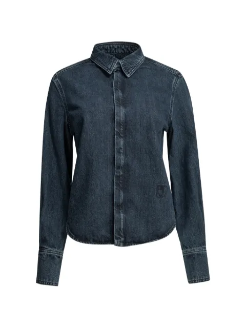 SA SU PHI concealed-fastening denim shirt Blue S26130DM