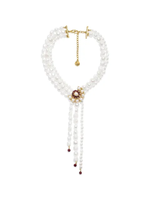 Goossens Perles Baroques tie necklace Gold GOOP26NE14YG01