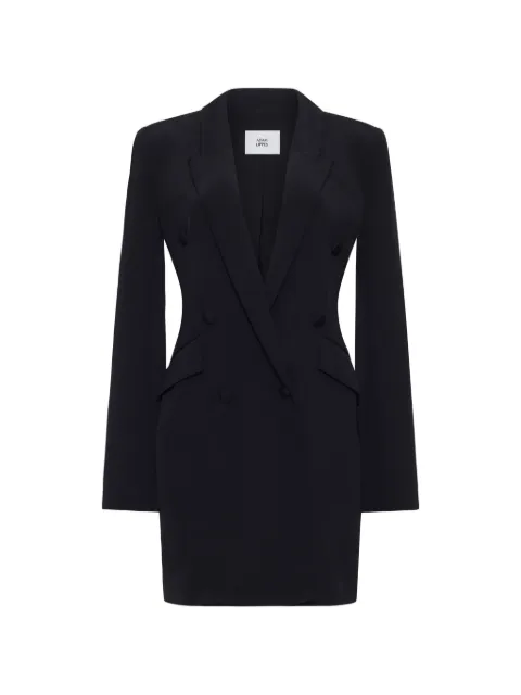 Adam Lippes double-breasted silk mini dress Black R26719SE