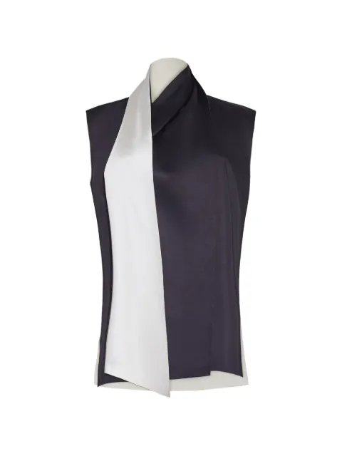 Adam Lippes Hana scarf-detail top Black R26119BI