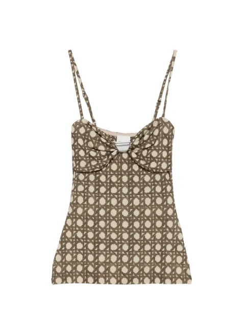 Nanushka Kauit sweetheart-neck top Green NW26SSTP22876