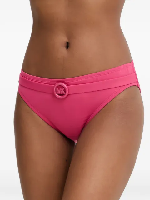 Michael Michael Kors logo belted bikini bottoms Pink MM99983