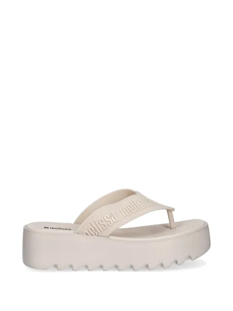 Melissa logo-embossed platform sandals Neutrals M37914