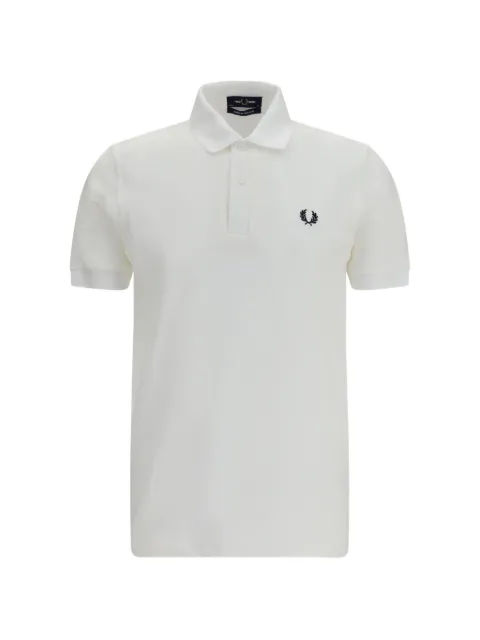 Fred Perry M3 Laurel Wreath-embroidered polo shirt White M3