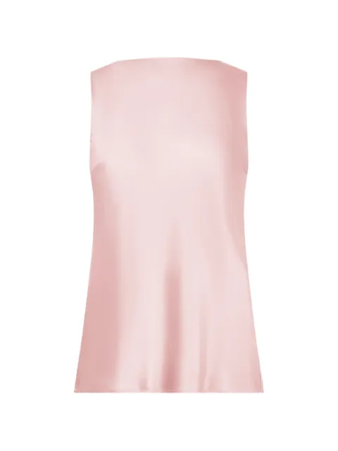 Nina Ricci draped-back silk top Pink 26ACTO029SE1415U1418