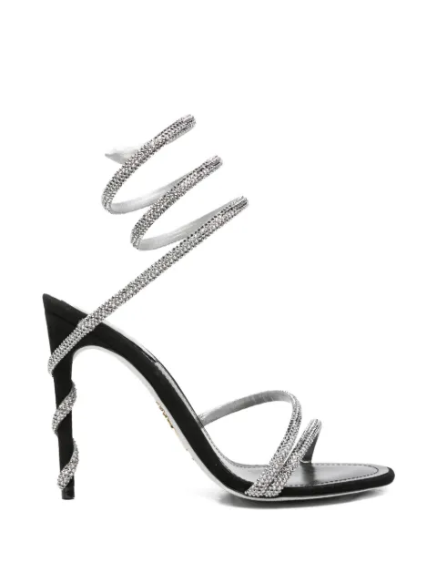 René Caovilla Margot crystal-embellished sandals Black C12597105C001V547