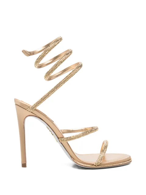 René Caovilla Cleo crystal-embellished sandals Gold C12538105R001V266