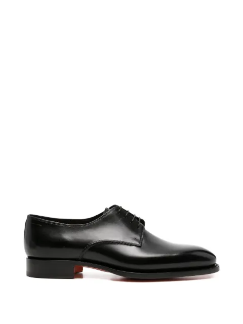 Santoni lace-up leather derby shoes Black MCAG19233MC3HVVD