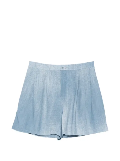 Ermanno Scervino pleated buttoned shorts Blue D482P763EMY