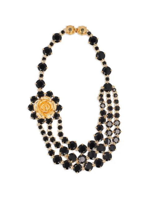 Prada Pre-Owned rose-detail necklace Gold W13426124