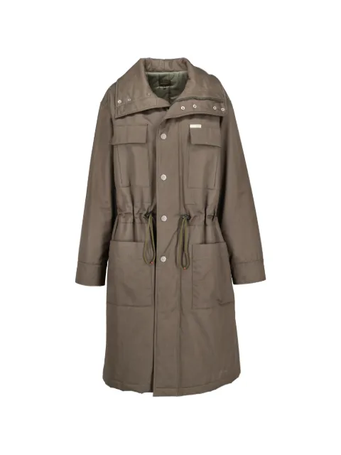 Calvin Klein Vintage drawstring-waist multi-pocket coat Green CVU260222