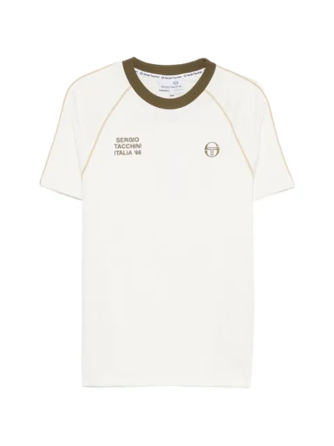 Sergio Tacchini logo-embroidered T-shirt Neutrals 12243