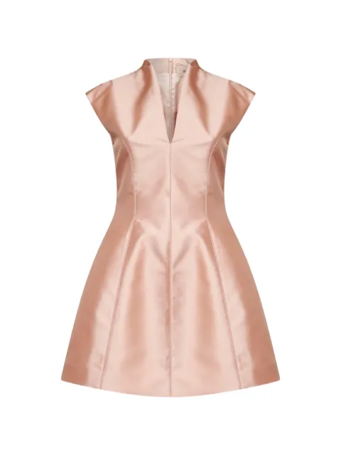 Blanca Vita flared-skirt V-neck dress Pink ALINKA7214
