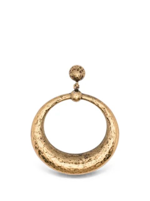 Ermanno Scervino hammered hoop earrings Gold D483X505YMX