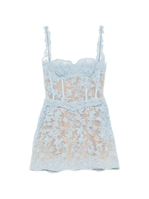 Ermanno Scervino corset-style mini dress Blue D482Q743FDUZS