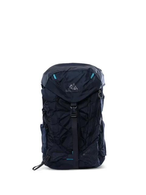 GREGORY logo-print panelled backpack Blue 145281