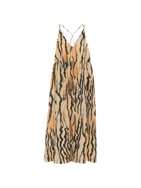 Nanushka Fyana animal-print maxi dress Neutrals NW26SSDR34674
