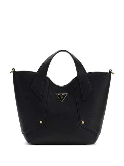 GUESS USA mini Darcy logo-plaque tote bag Black HWBG9914750BLA