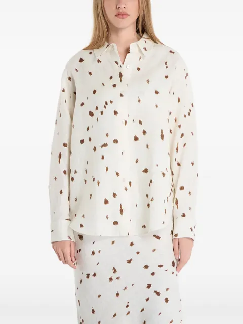 SAMSOE SAMSOE abstract-print shirt White F26100107CLR002631