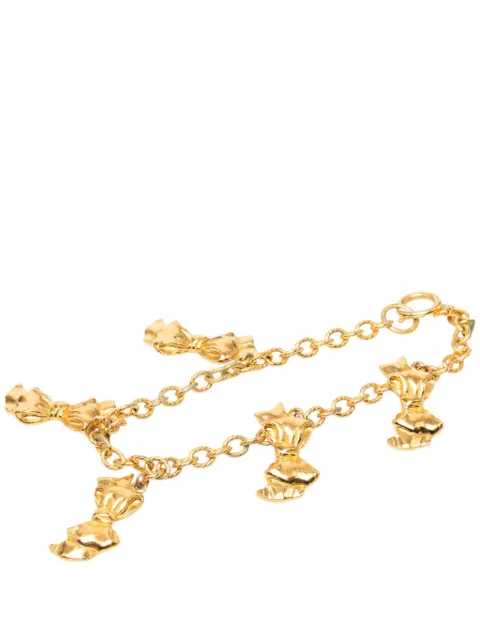 CHANEL Pre-Owned 1970-1980 Gold Plated Bow Charms Necklace costume necklace Gold ZIPR7RU1KSJ8J7TU