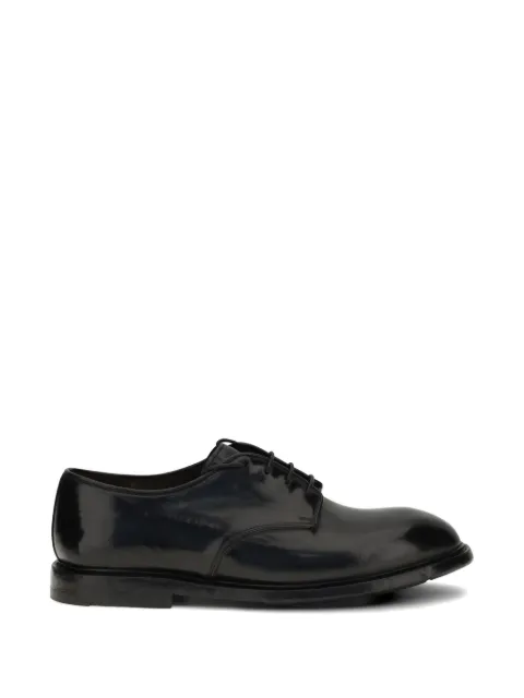 Premiata polished-finish derby shoes Black 32102