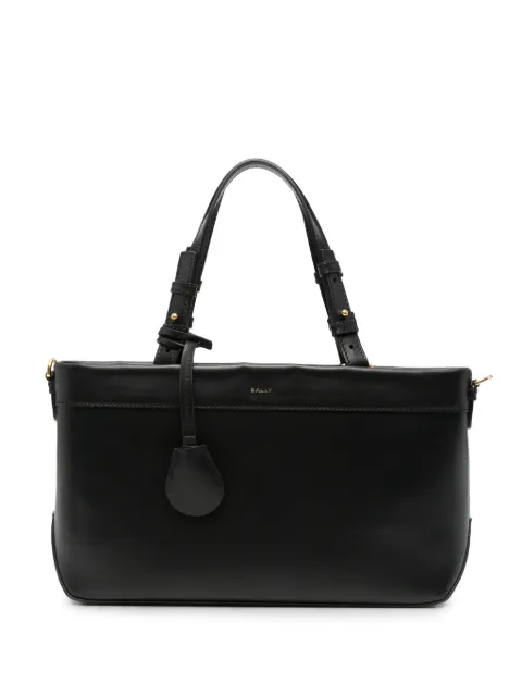 Bally logo-print leather tote bag Black WAE08ZVT312