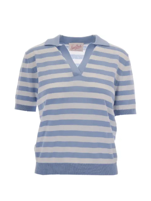 MC2 Saint Barth Evonne striped short-sleeve T-shirt Blue EVO0001