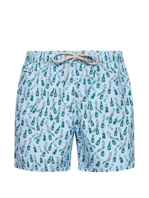 MC2 Saint Barth Happy Sabrage print swim shorts Blue LIG000307649L