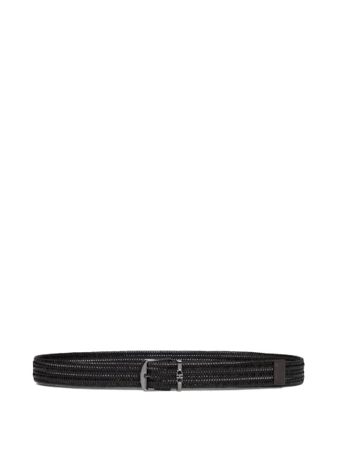 Ferragamo woven belt Black 793559