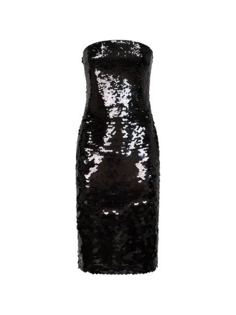 Alex Perry sequin-embellished strapless dress Black D1682SS26