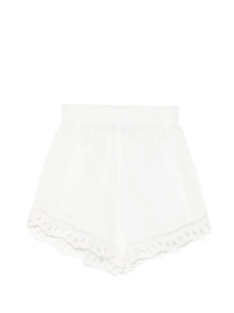 Ermanno Scervino broderie-anglaise elasticated-waist shorts White D484P606QYD